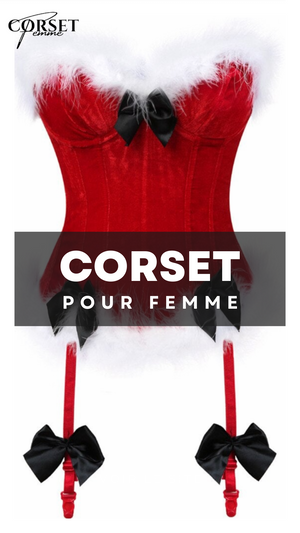 CORSET BUSTIER NOËL AVEC PORTE-JARRETELLES JAYCEE