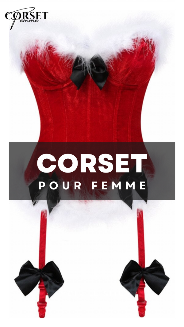 CORSET BUSTIER NOËL AVEC PORTE-JARRETELLES JAYCEE