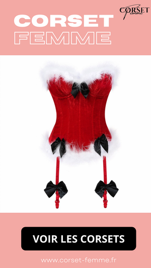 CORSET BUSTIER NOËL AVEC PORTE-JARRETELLES JAYCEE