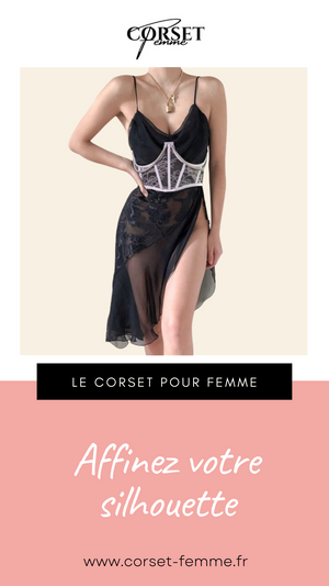 CEINTURE CORSET UNDERBUST BLANC À CHAINES MYLAH