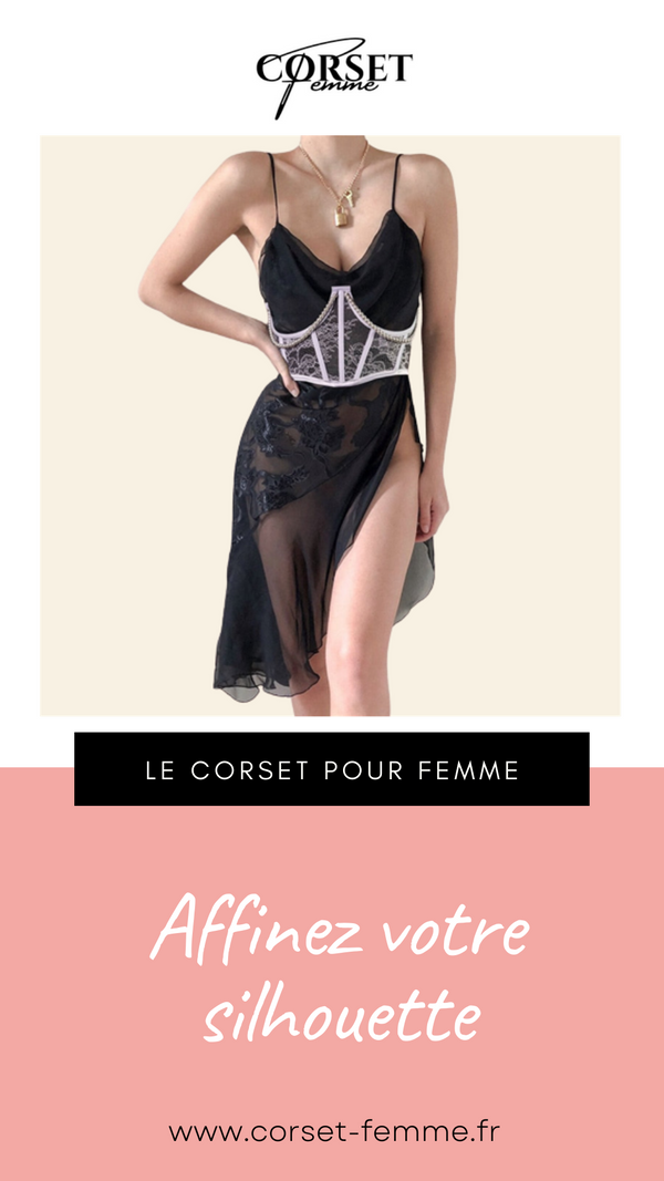 CEINTURE CORSET UNDERBUST BLANC À CHAINES MYLAH
