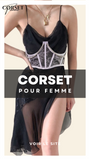 CEINTURE CORSET UNDERBUST BLANC À CHAINES MYLAH