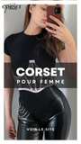 CEINTURE CORSET UNDERBUST BLANC À CHAINES MYLAH