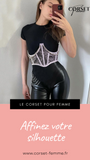 CEINTURE CORSET UNDERBUST BLANC À CHAINES MYLAH