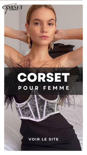 CEINTURE CORSET UNDERBUST BLANC À CHAINES MYLAH