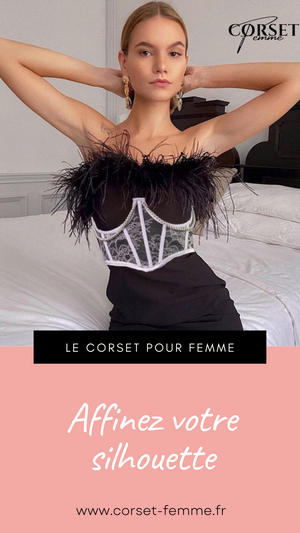 CEINTURE CORSET UNDERBUST BLANC À CHAINES MYLAH