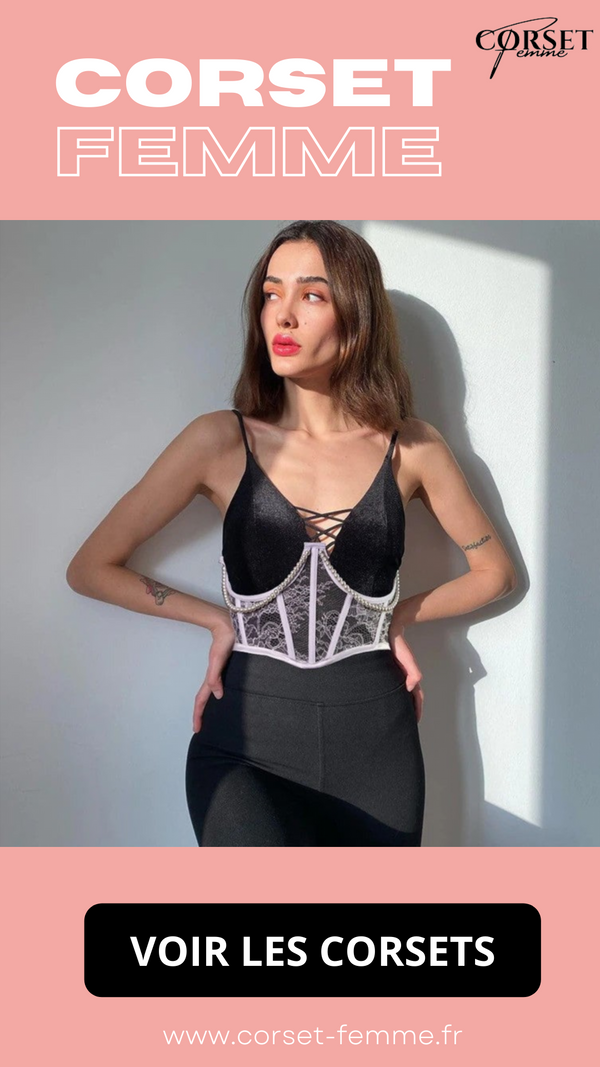 CEINTURE CORSET UNDERBUST BLANC À CHAINES MYLAH