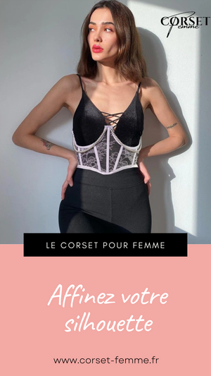 CEINTURE CORSET UNDERBUST BLANC À CHAINES MYLAH