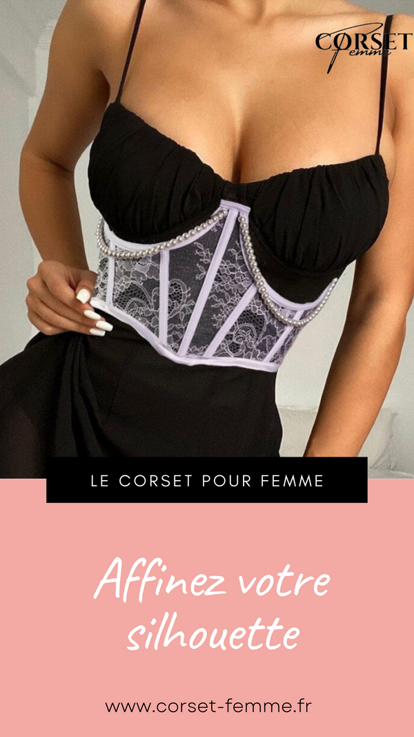 CEINTURE CORSET UNDERBUST BLANC À CHAINES MYLAH