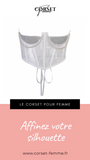 CEINTURE CORSET UNDERBUST BLANC À CHAINES MYLAH