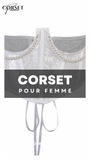 CEINTURE CORSET UNDERBUST BLANC À CHAINES MYLAH