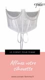 CEINTURE CORSET UNDERBUST BLANC À CHAINES MYLAH