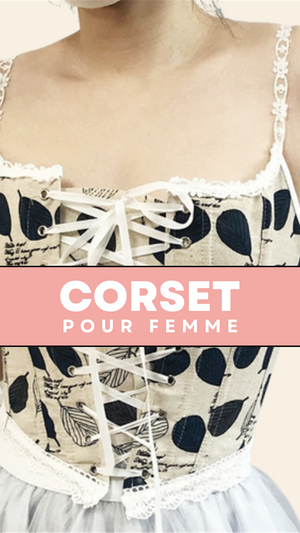 CORSET ANCIEN DE STYLE RENAISSANCE À LACETS