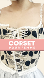 CORSET ANCIEN DE STYLE RENAISSANCE À LACETS