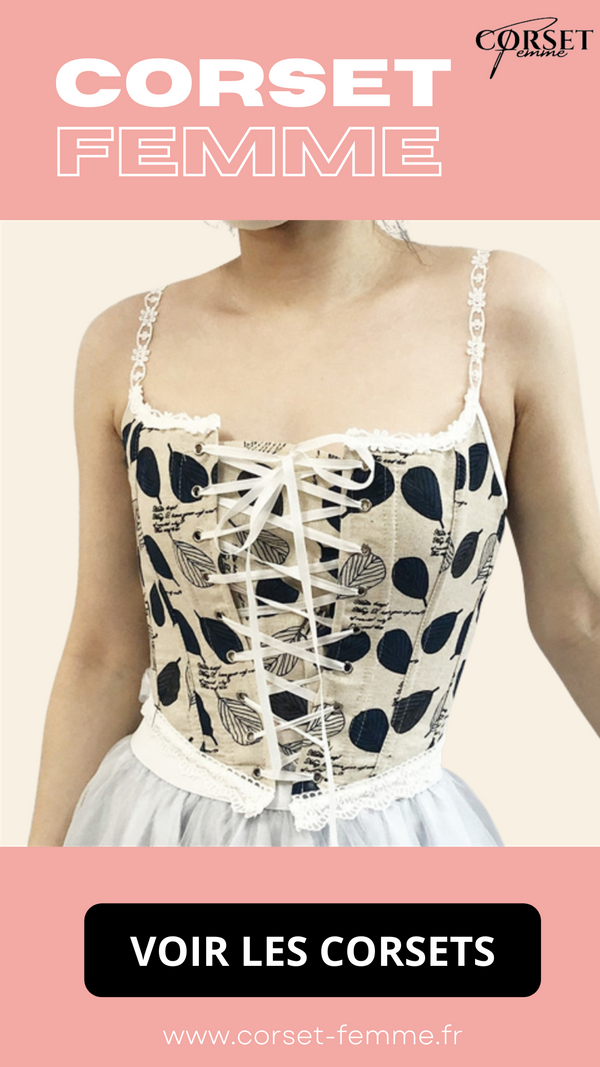 CORSET ANCIEN DE STYLE RENAISSANCE À LACETS