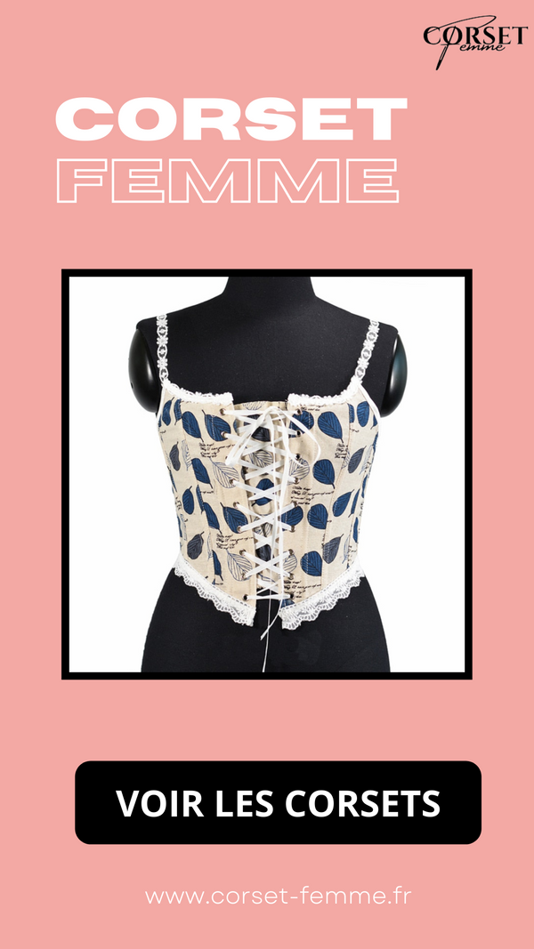 CORSET ANCIEN DE STYLE RENAISSANCE À LACETS