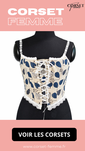 CORSET ANCIEN DE STYLE RENAISSANCE À LACETS