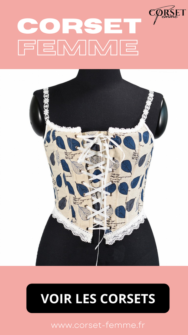 CORSET ANCIEN DE STYLE RENAISSANCE À LACETS