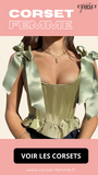 TOP CORSET VERT ÉPOQUE VICTORIENNE À RUBANS