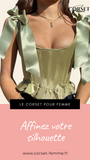 TOP CORSET VERT ÉPOQUE VICTORIENNE À RUBANS