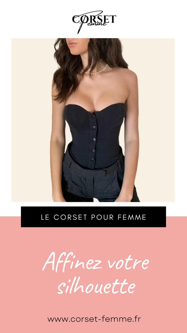 TOP CORSET NOIR (HAUT BUSTIER) ERIN