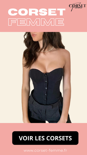 TOP CORSET NOIR (HAUT BUSTIER) ERIN