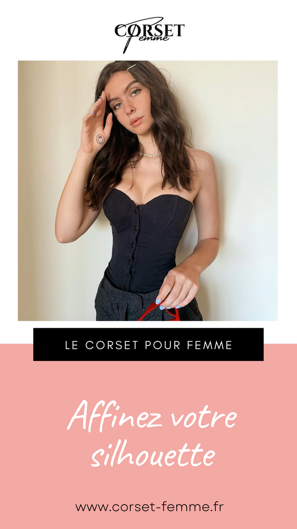 TOP CORSET NOIR (HAUT BUSTIER) ERIN
