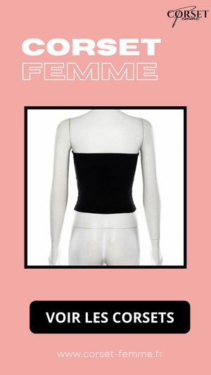 TOP CORSET NOIR (HAUT BUSTIER) ERIN