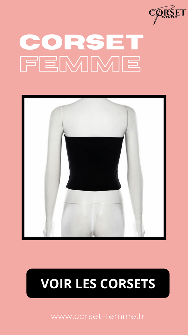TOP CORSET NOIR (HAUT BUSTIER) ERIN