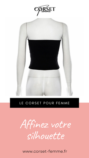 TOP CORSET NOIR (HAUT BUSTIER) ERIN