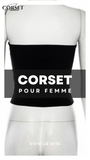 TOP CORSET NOIR (HAUT BUSTIER) ERIN
