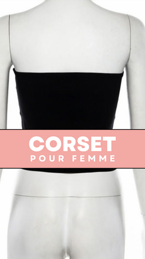 TOP CORSET NOIR (HAUT BUSTIER) ERIN