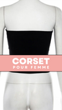 TOP CORSET NOIR (HAUT BUSTIER) ERIN