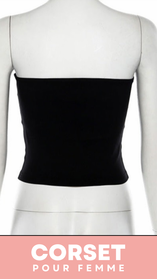 TOP CORSET NOIR (HAUT BUSTIER) ERIN