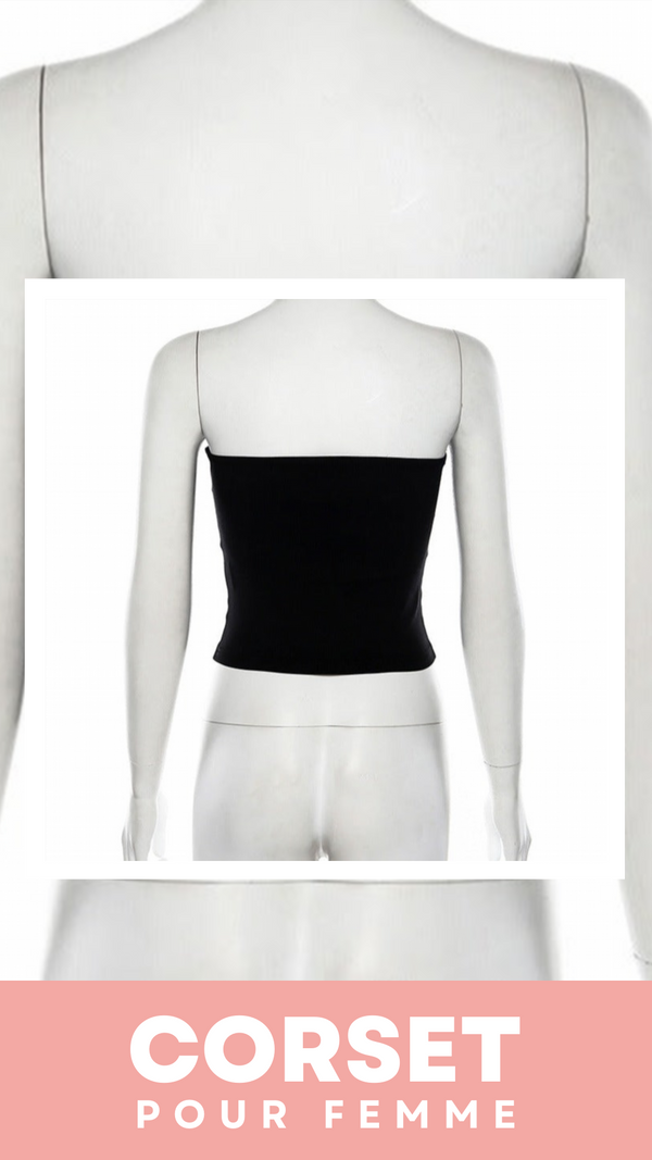 TOP CORSET NOIR (HAUT BUSTIER) ERIN