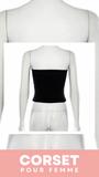 TOP CORSET NOIR (HAUT BUSTIER) ERIN