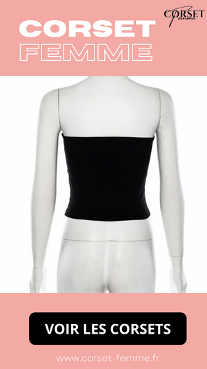 TOP CORSET NOIR (HAUT BUSTIER) ERIN