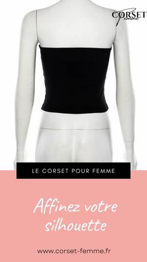 TOP CORSET NOIR (HAUT BUSTIER) ERIN