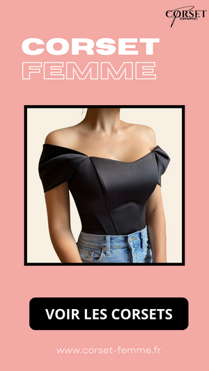 TOP CORSET FEMME NOIR KALLIE