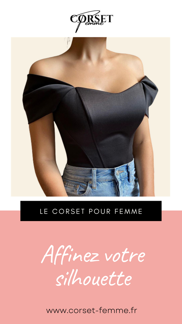 TOP CORSET FEMME NOIR KALLIE