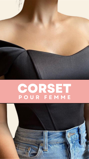 TOP CORSET FEMME NOIR KALLIE