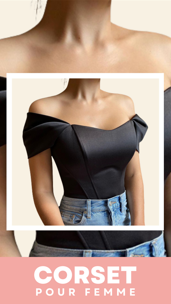TOP CORSET FEMME NOIR KALLIE