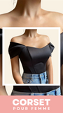 TOP CORSET FEMME NOIR KALLIE
