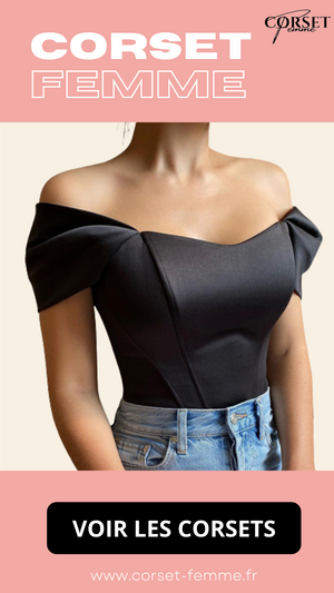 TOP CORSET FEMME NOIR KALLIE