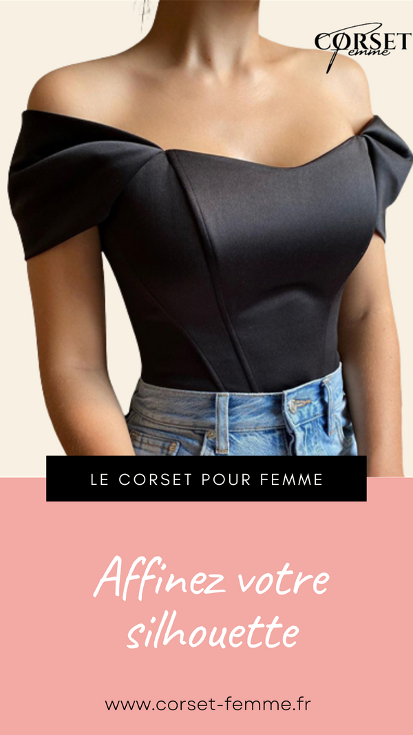 TOP CORSET FEMME NOIR KALLIE