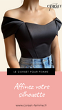 TOP CORSET FEMME NOIR KALLIE