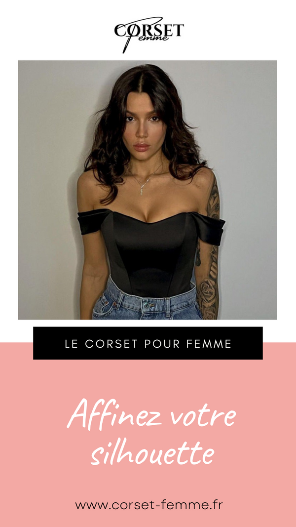 TOP CORSET FEMME NOIR KALLIE