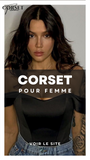 TOP CORSET FEMME NOIR KALLIE