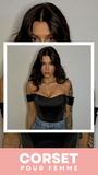 TOP CORSET FEMME NOIR KALLIE