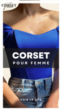TOP CORSET FEMME BLEU AVAH